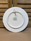 Spanish Decorative Enamel & 24K Gold Painted Wall Plate (A)