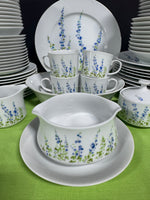 77-Piece Mikasa Japan L9001 Blue Bells China Set