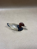 Small Metal Mallard Duck Paperweight