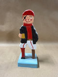 Handmade Wooden Pirate With Peg Leg (C)
