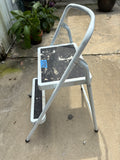 (B)White Folding Step Stool