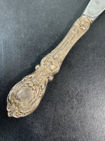 Reed & Barton Mirrorstele Dinner Knife with Sterling Silver Handle