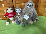 Sloth Plush Lot A, 3 pc