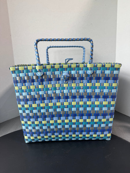 Woven PVC Large Tote Bag