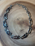 Monet Silver Tone Choker