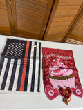 Pair Of Garden Flags