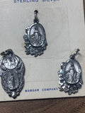 Sterling Silver Catholic Charms/Pendants (4)