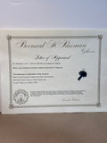 Bernard Passman Black Coral Palm Tree Pendant with 14K Gold (Includes Certificate of Authenticity)