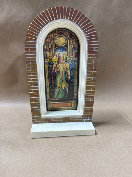 (A) St. Barholomew Stained Glass Window Decor