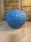 Periwinkle Haeger Style Vase With Bow