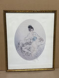“Clipped Wings” Print by Louis Icart; Signed