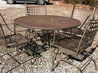 Metal Patio Table with (4) Chairs - No Cushions