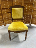 Vintage Chair with Front Casters