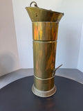 Brass Vintage Dutch Coal Scuttle or Umbrella Stand