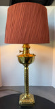 R. Ditmar Lightweight Brass Converted Oil Lamp (WORKS)