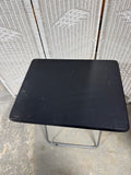 Black Top Metal Folding Task Table