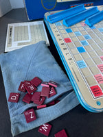 Selchow & Righter 1977 Scrabble Deluxe Edition Crossword Game with Turntable