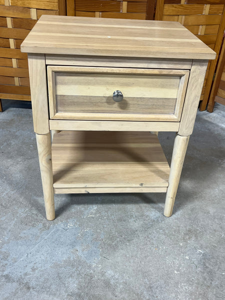 Ashley Furniture Light Natural Wood Tone Night Stand with Drawer