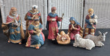 9-Piece Grandeur Noel Porcelain Nativity Set in Box