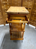 Wooden Kitchen Cart on Casters