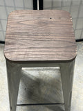 Industrial Style Bar Stool, 24"H