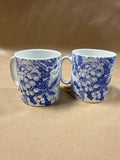 Pair Of SPODE Blue Room Collection Grapes Coffee Tea Mug