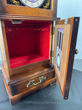 Price Imports Vintage Grandfather Clock style Wind Up Musical Jewelry Box (WORKS)