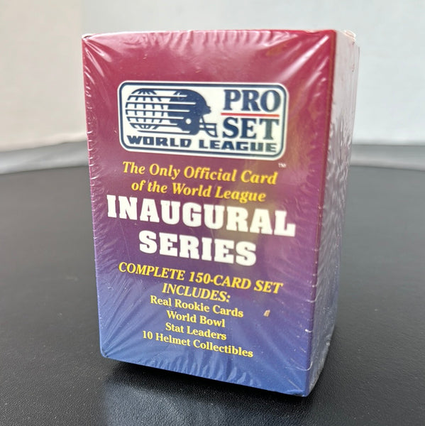 (D) 1991 Pro Set World League Football Inaugural Series Factory Sealed 150-Card Set