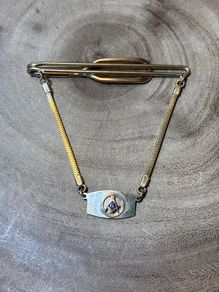 Vintage 12K Gold Filled Masonic Tie Clip