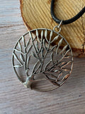 Black Corded Tree of Life Pendant Necklace (2 AVAILABLE—PRICED INDIVIDUALLY AT $10 EACH)