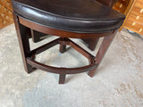 Round Glass Top Table with (4) Stools