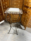 Brass & Marble Plant Stand