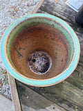 Green Glazed Terracotta Planter