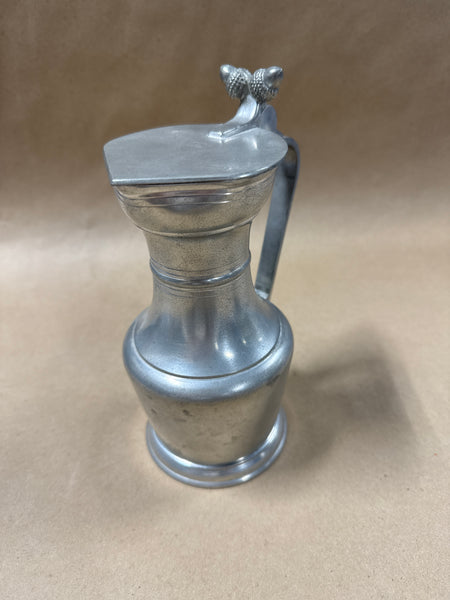(B) Royal Holland Pewter Pitcher With Acorns