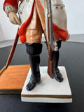 Rohan Cavalerie Van Gerdinge Sitzendorf Porcelain French Soldier with Wooden Base & Box