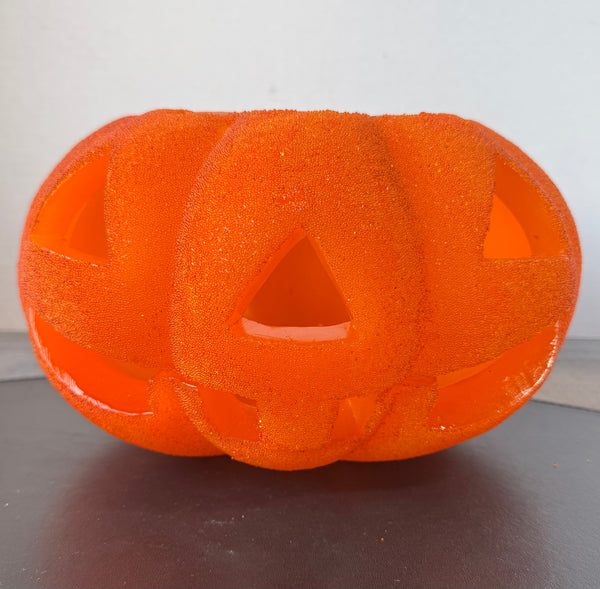 Illuminations Large Beaded Jack-O-Lantern Luminary with Votive Holder