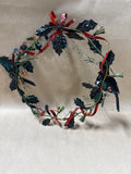 Small Metal Cardinal Holiday Wreath