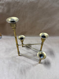 Gold Folding Candelabro — Holds 4 Candles