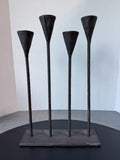 Pottery Barn Petaluma Brutalist Hammered Iron Candelabra (2 AVAILABLE—PRICED INDIVIDUALLY AT $25 EACH)