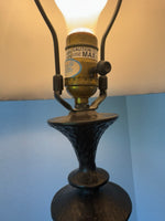 Textured Wrought Iron Table Lamp (WORKS)