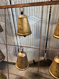 Farmhouse Style Large Copper Tone Metal Bell Grid Wall Decor