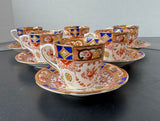 12-Piece Royal Stuart Spencer Stevenson England Bone China Demitasse Cups & Saucers Set