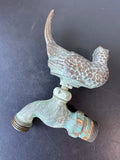 Solid Brass Pheasant Spigot with Patina