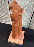 Hand Crafted Terracotta Reading Women Sculpture