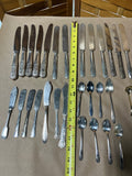 Assorted Silver Plate Flatware, 102 pieces
