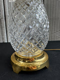 Waterford Crystal Pineapple Table Lamp (WORKS)
