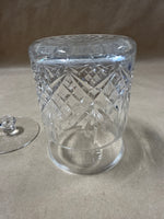 Clear Glass Vanity Jar With Lid