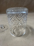 Clear Glass Vanity Jar With Lid