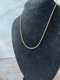 16” Gold Tone Chain Necklace