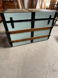 Vintage Painted Trunk, on Casters